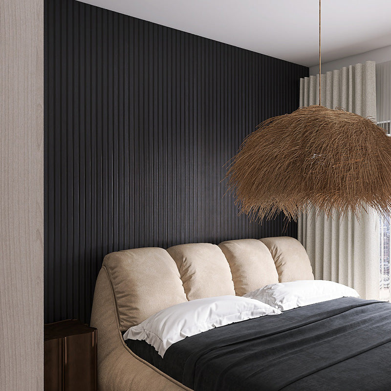 Acoustic Timber Wall Panel – Black Veneer – 2700mm