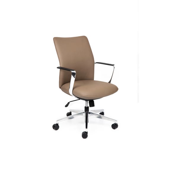 Tan leather executive office chair for modern boardrooms