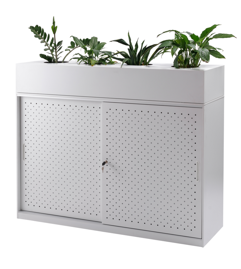 GO Tambour Door Cupboard 1530mm W White China commercial tambour cupboard