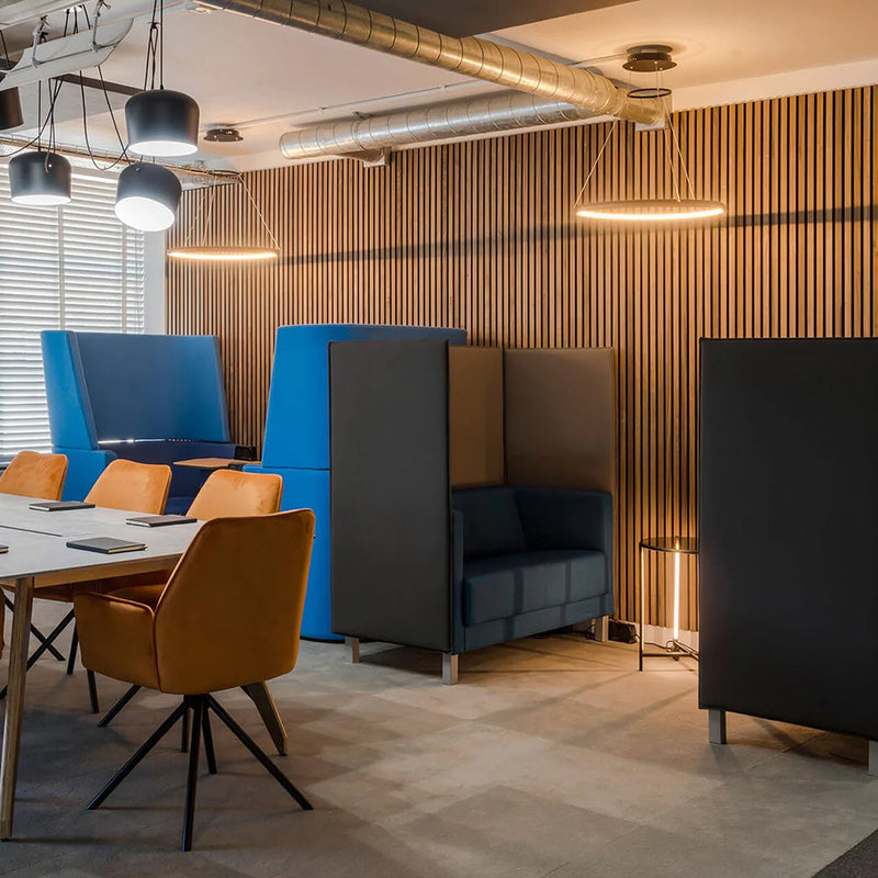 Acoustic Wood Slat Wall Panel – 240cm Oak Veneer