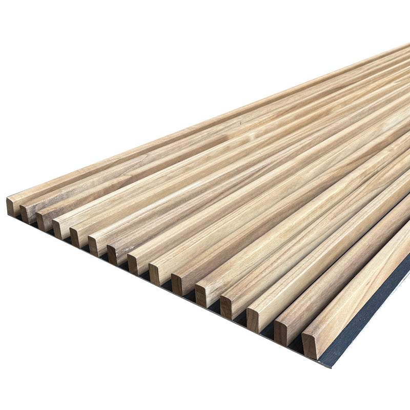 Hardwood Batten Wall and Ceiling Cladding – Oak & Black – 2400mm x 600mm