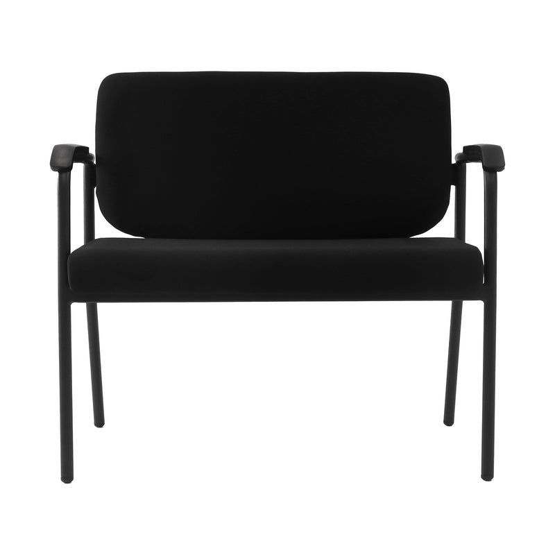Endura Max Bariatric Chair front view with black fabric upholstery