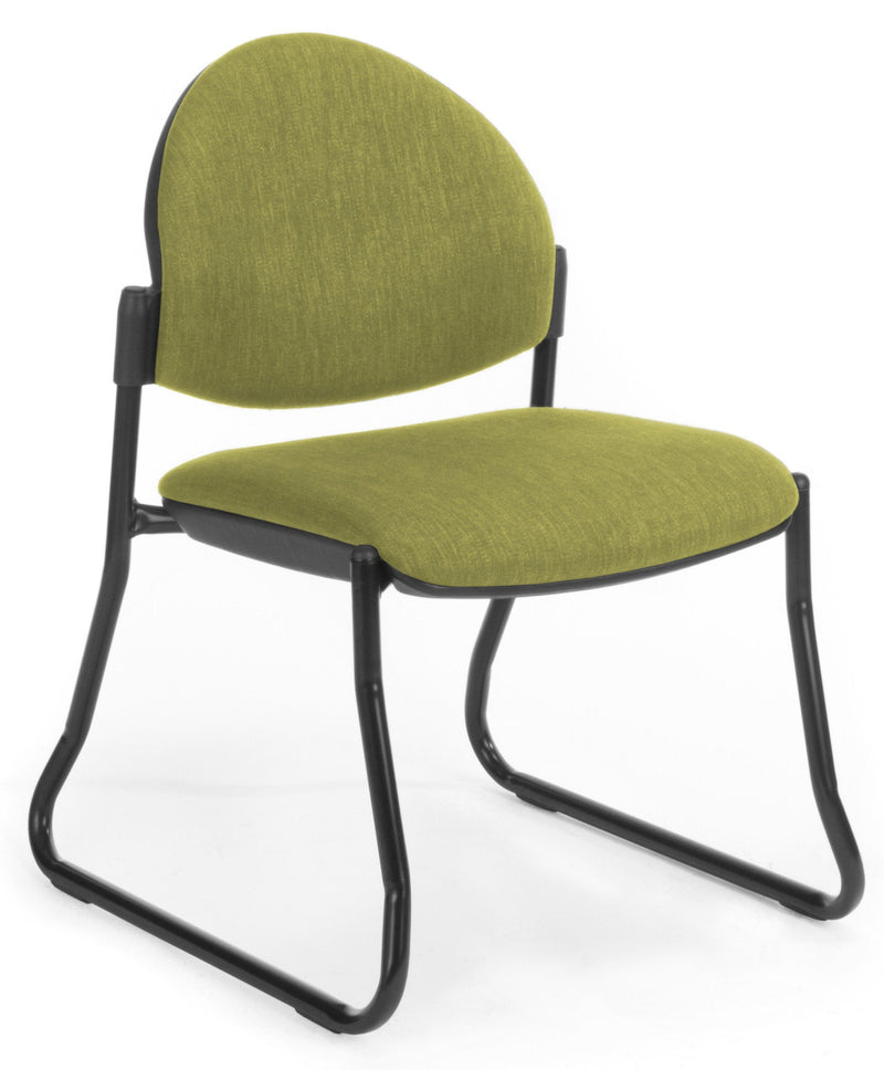 Venice Round Sled Black frame Without Arms