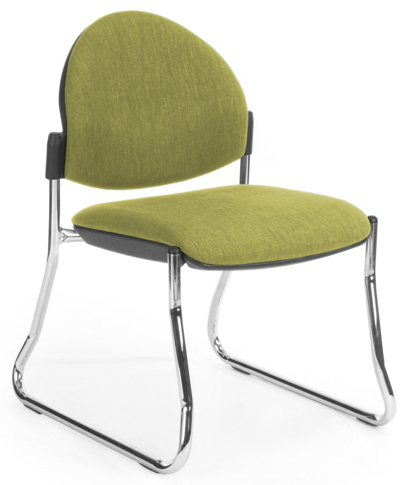 Venice Round Sled Chrome frame Chair