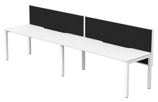 Cubit + Connect 30 Screens Two Person Straight – Single Sided Workstation - Two Person Cluster - pimp-my-office-au