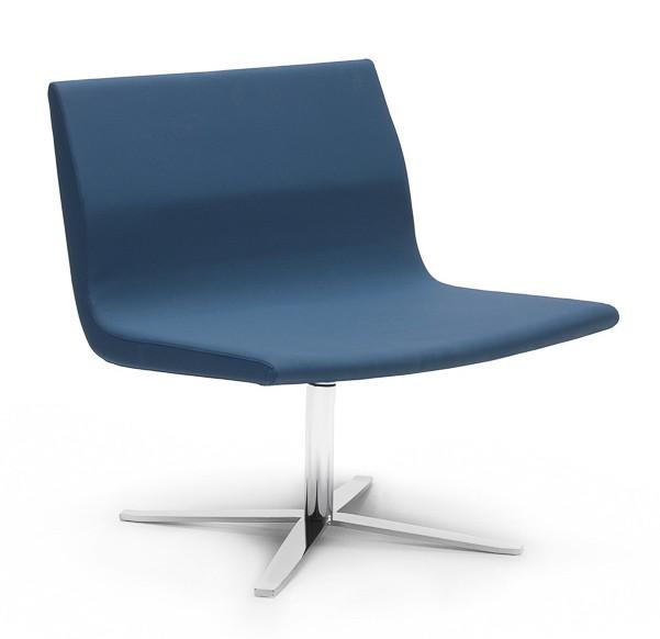 Camilla Moulded Tub with Polished Steel 4-lg base