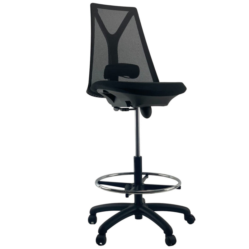 VOGUE-Black-MIDNIGHT-Mesh-Drafting-Office-Chair