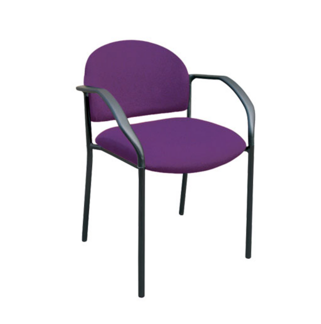 JUNO - 4 LEG MEDIUM BACK (ROUND BACK) - Visitor/ Side Chairs - pimp-my-office-au