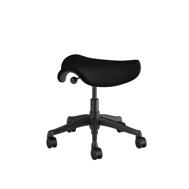 Humanscale Chair Pony Graphite Lotus Graphite Black saddle chair