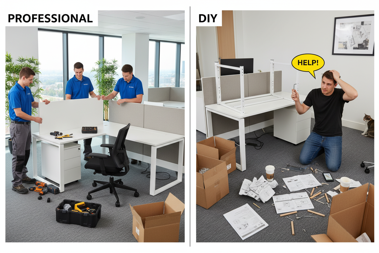 Office Furniture Installation: Hire Pros or DIY?