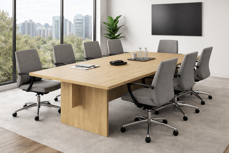Axel Boardroom Table modern office boardroom furniture with Laminex finish and executive seating