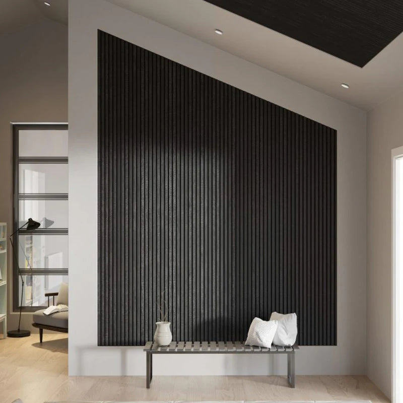 Acoustic Timber Wall Panel – Black 