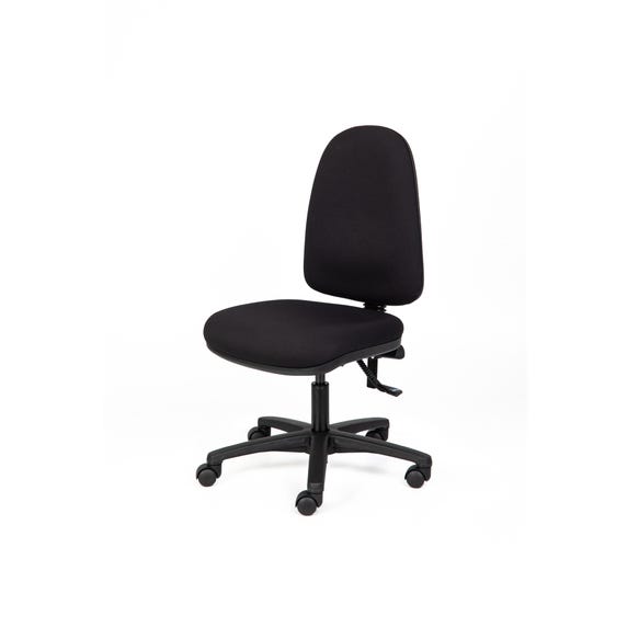 CSXpress Alpha High Back chair side angle showing ergonomic back support