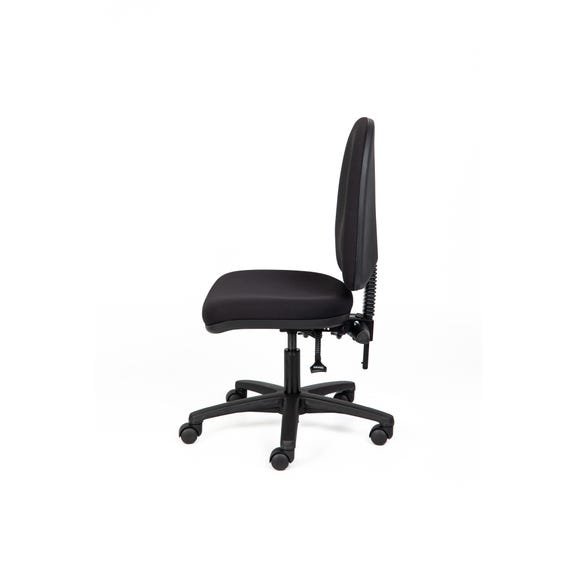 Commercial ergonomic office chair with adjustable lumbar support