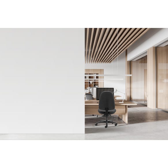 Ergonomic high back office chair with moulded foam seating