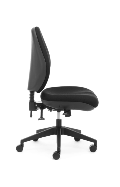 Commercial office chair with 160kg rated user capacity
