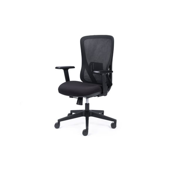 Commercial ergonomic office chair with moulded seat cushion