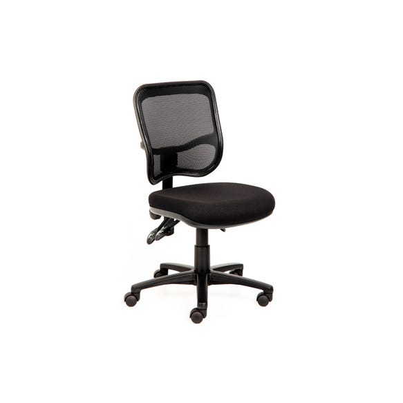 Ergonomic office chair with manual adjustments for office desks