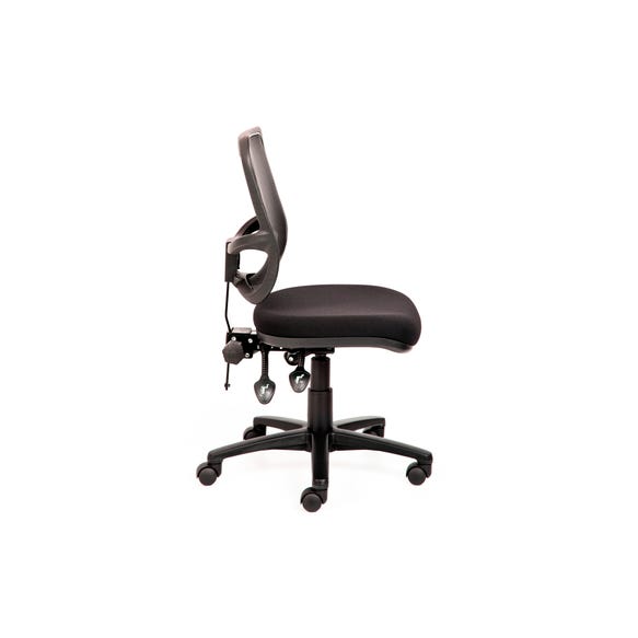 Adjustable office task chair with breathable mesh back support