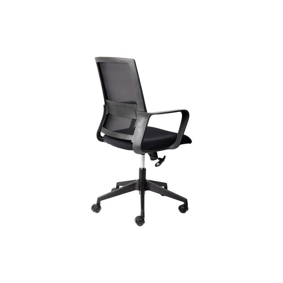 Breathable mesh office chair with lumbar support for desk work