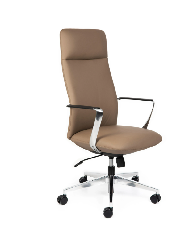 CSXpress Director High Back tan leather executive chair