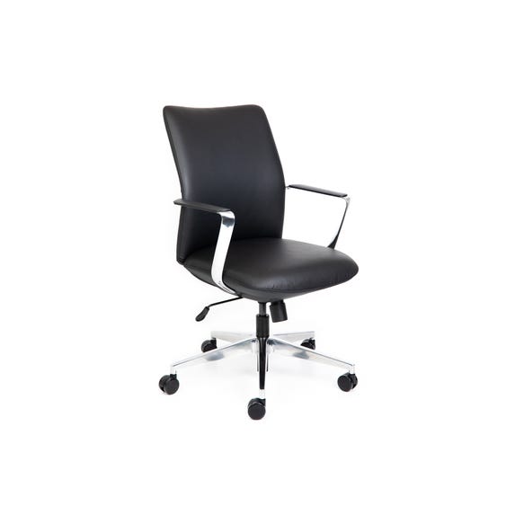 CSXpress Director Mid Back black leather executive office chair