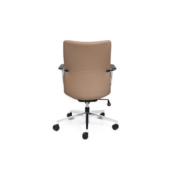 Premium tan leather office seating for executive workspaces