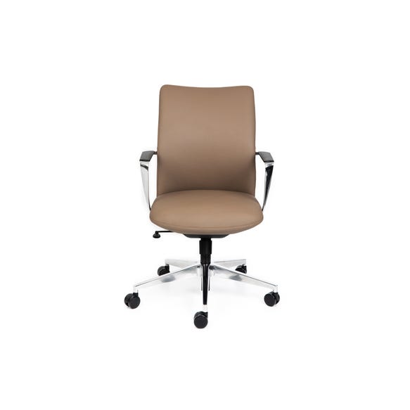 Professional leather office chair for meeting room environments