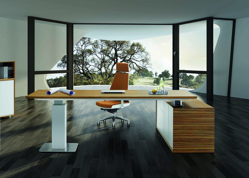 Evolution Executive Height Adjustable Desk with Buffet