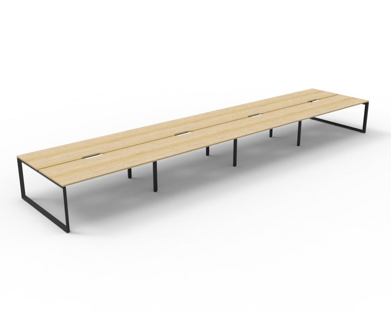 Infinity office workstation system for open plan offices 8 person