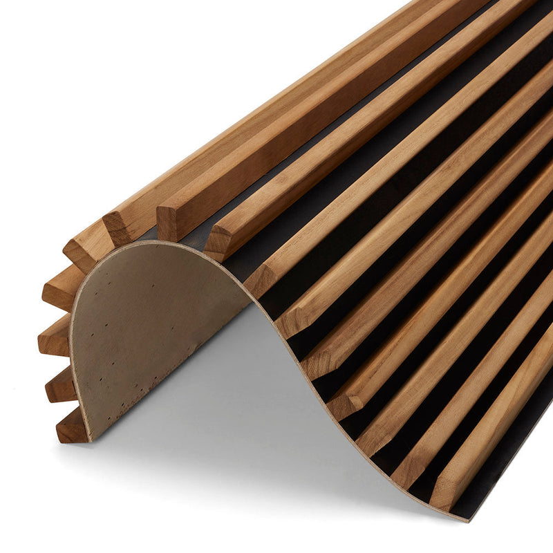 Hardwood Batten Wall and Ceiling Cladding – Oak & Black – 2400mm x 600mm