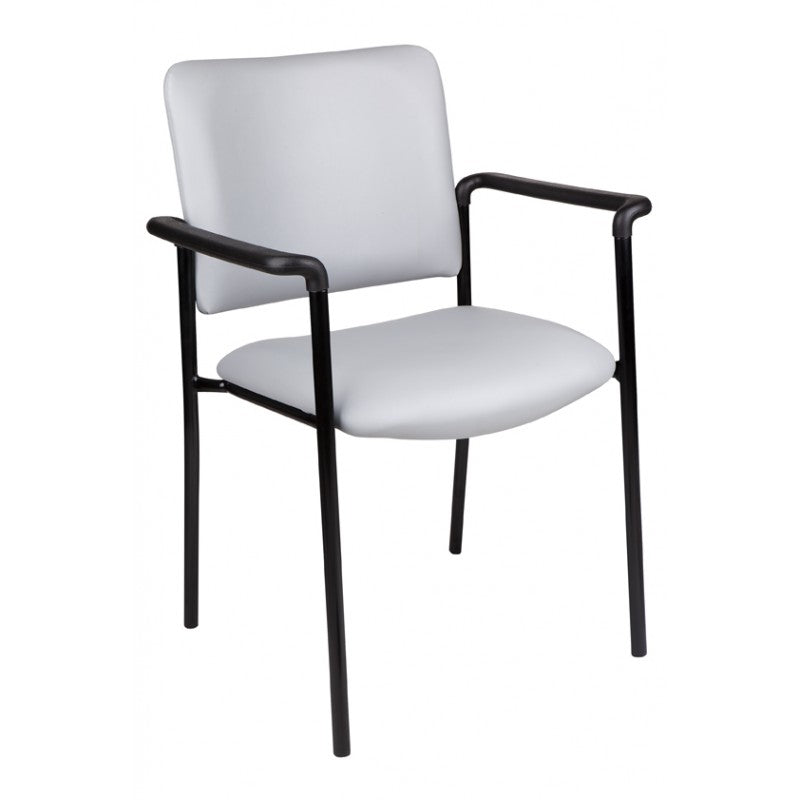 Lazer 40 Straight Armchair black frame commercial office seating