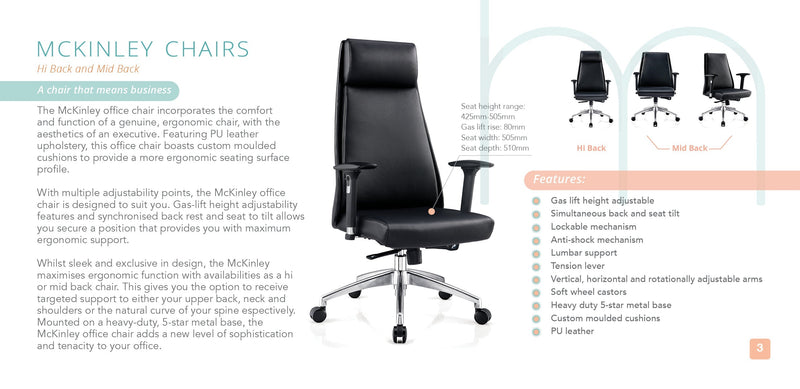 McKinley Hi Back Chair