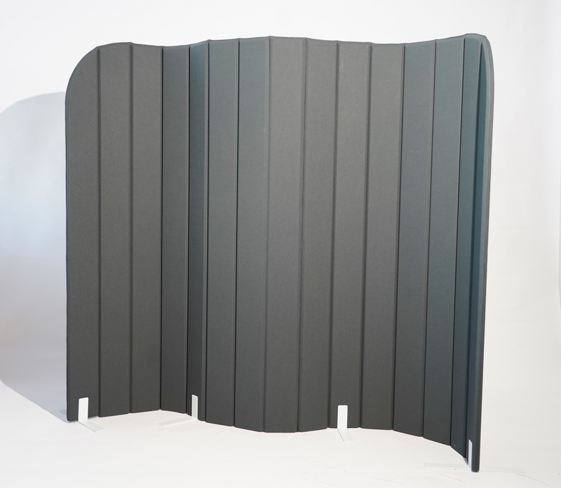 Freestanding acoustic partition for modern workplace separation