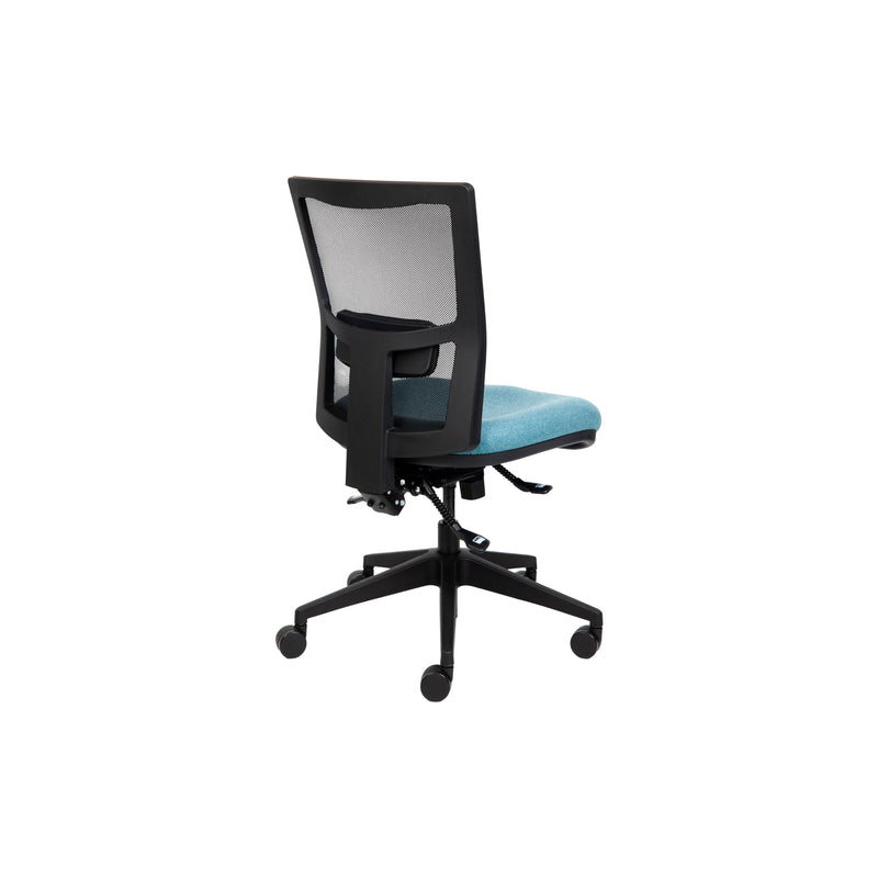 Commercial 160kg rated office chair with adjustable arms and seat height