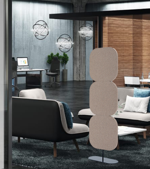 office acoustic partition panels set of 3 freestanding divider screens
