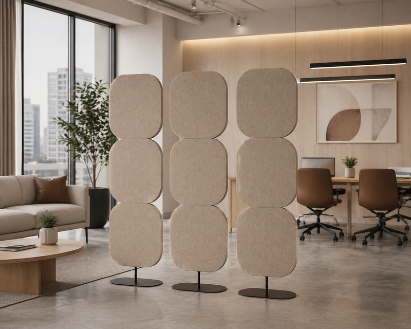 Totem Acoustic Panel Divider set of 3 freestanding office partition