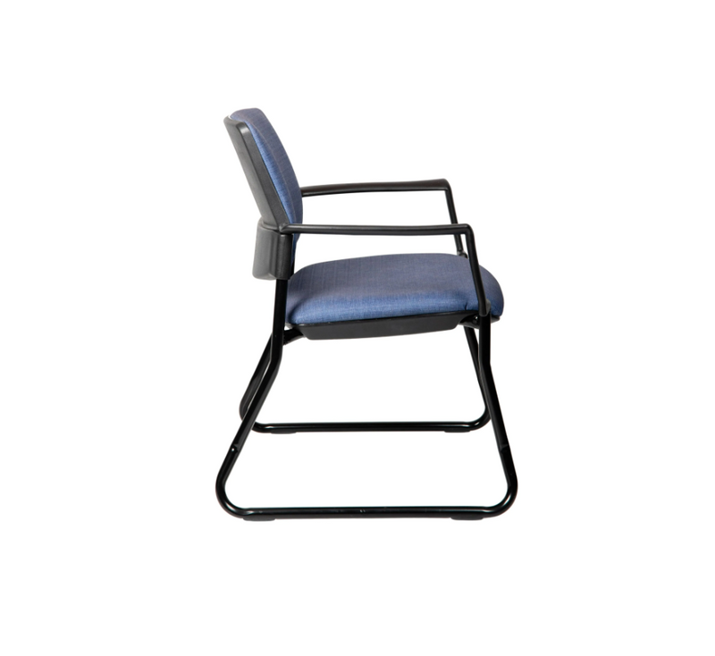 upholstered Venice Linea arm chair for office reception and visitor seating