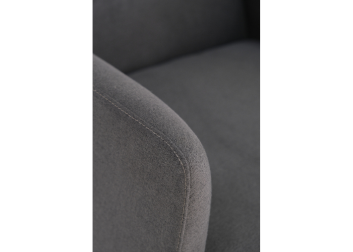 Single seater sofa chair with black steel tube frame