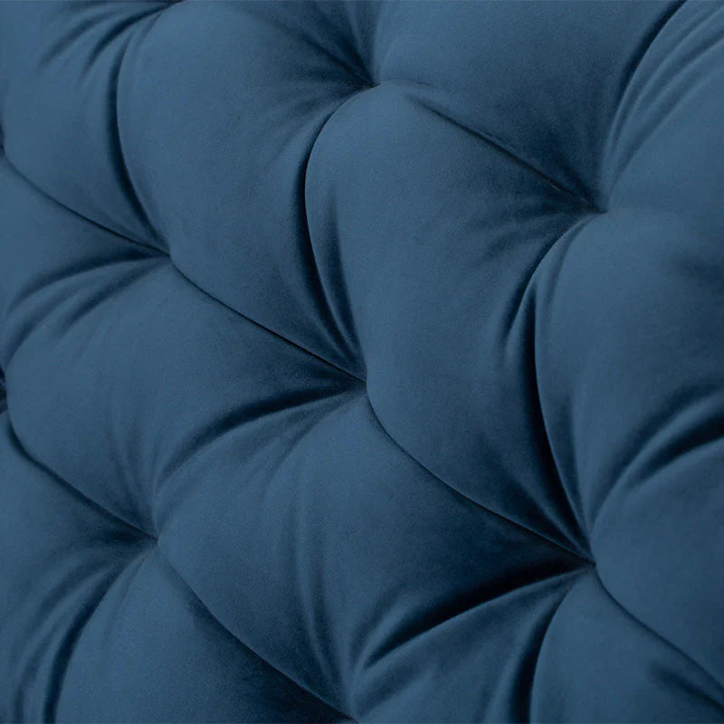 Blue Velvet 3 Seater Sofa
