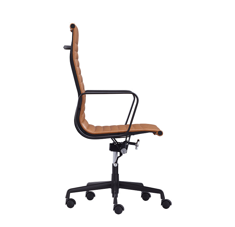 Bruno High Back Executive Chair in tan PU upholstery