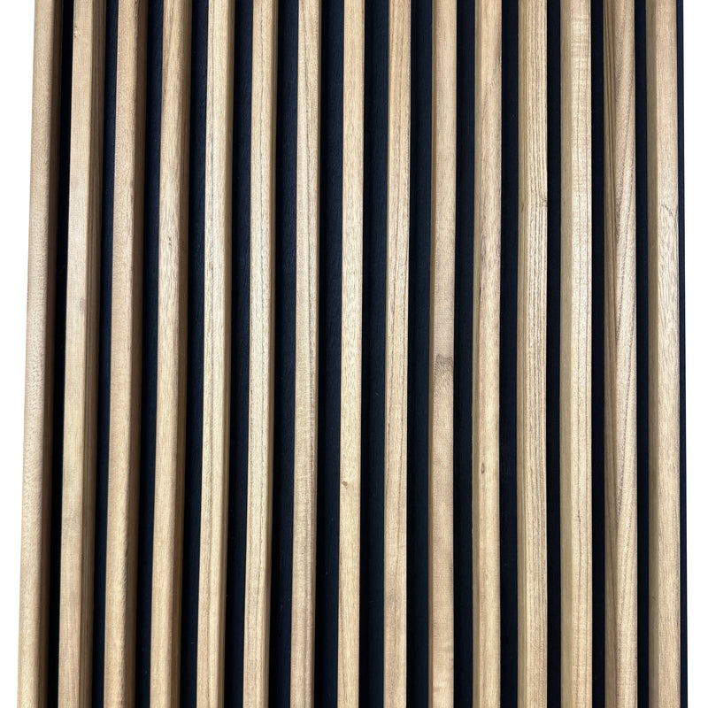 Hardwood Batten Wall and Ceiling Cladding – Oak & Black – 2400mm x 600mm