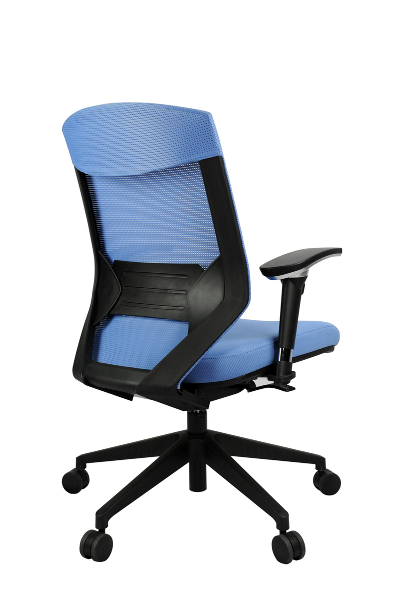 Style ergonomic Mesh Chair blue fabric colour