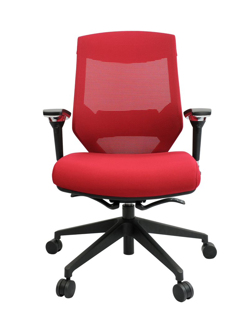Style Mesh Chair red with arms