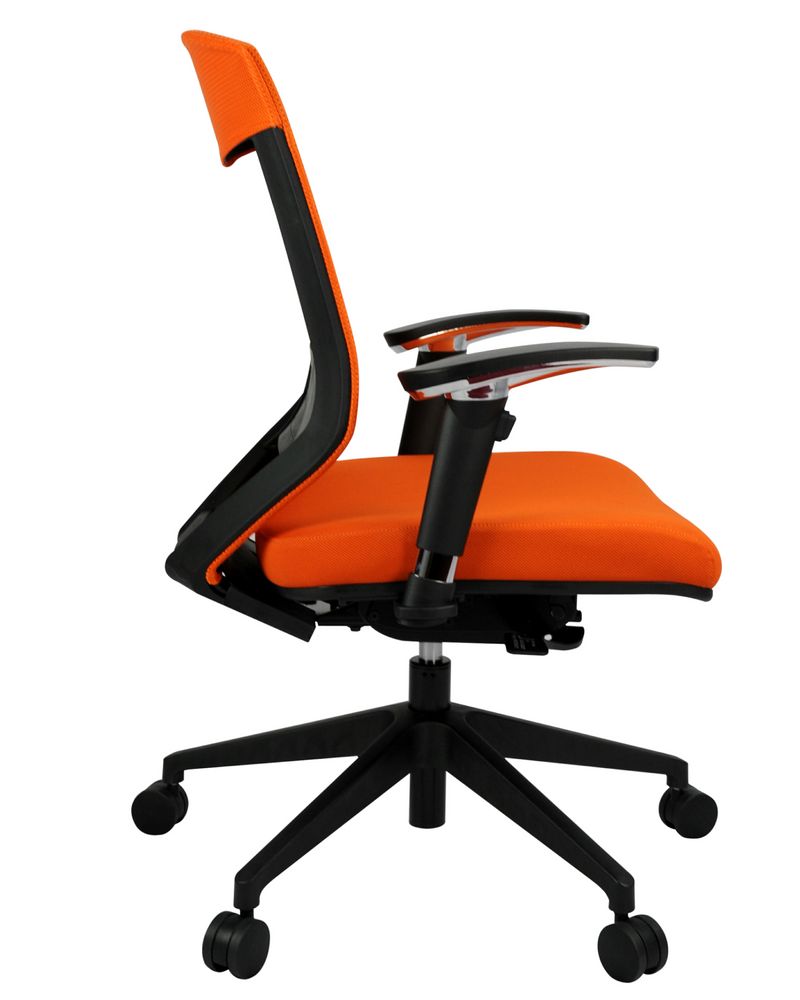 Style Mesh Chair orange side view