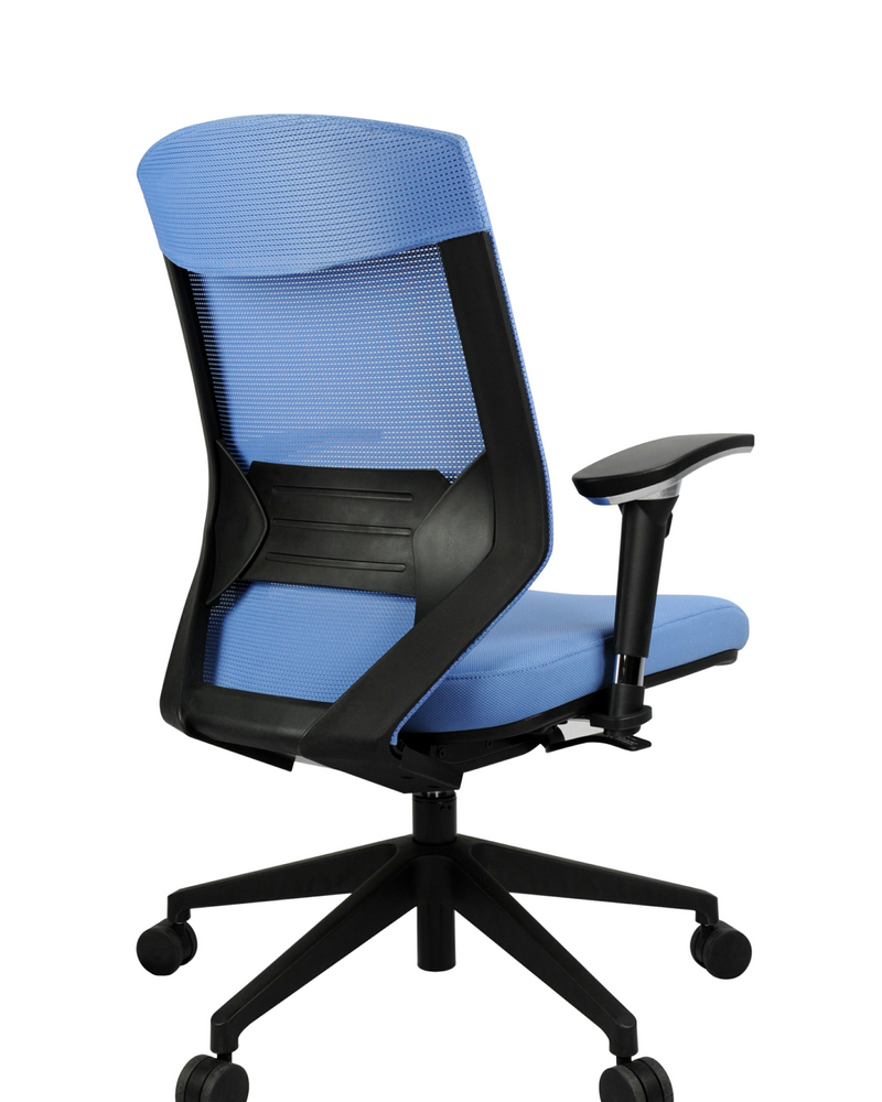 Style Mesh Chair back view with arms
