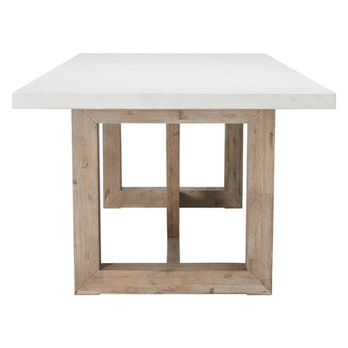 Nova 2100 Faux White Marble Dining Table