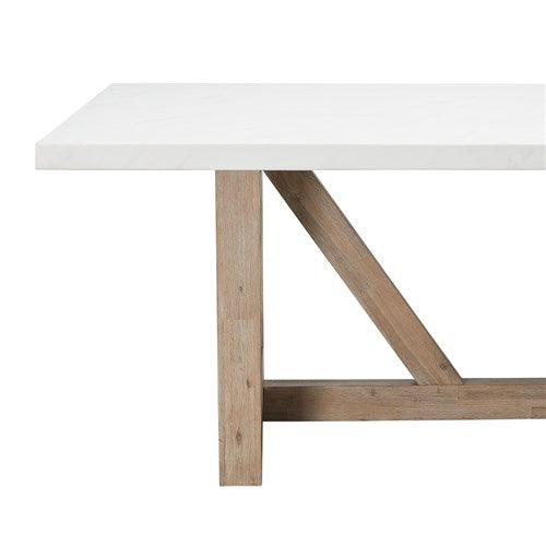 Nova 2100 Faux White Marble Dining Table