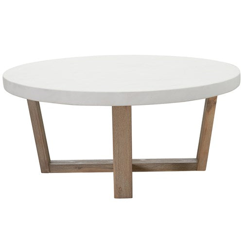 Nova Faux White Marble Coffee Table