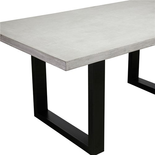 Apollo Black 2100 Polished Concrete Dining Table